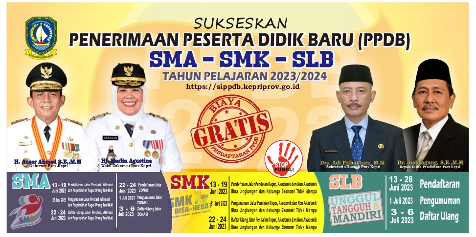 PPDB SMA-SMK-SLB Kepri 2023